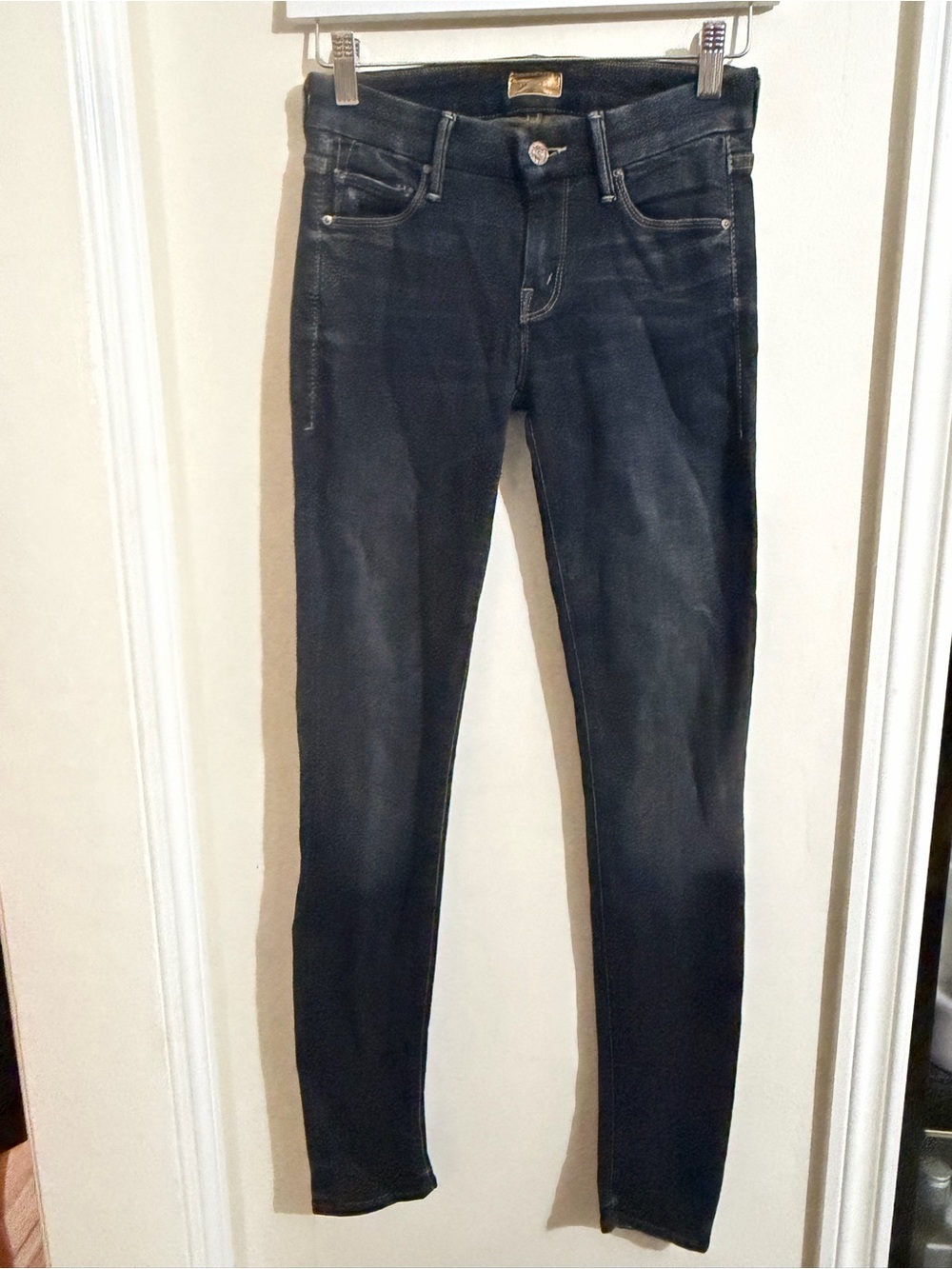 MOTHER Women's The Looker Jaded Dark Wash Skinny Jeans